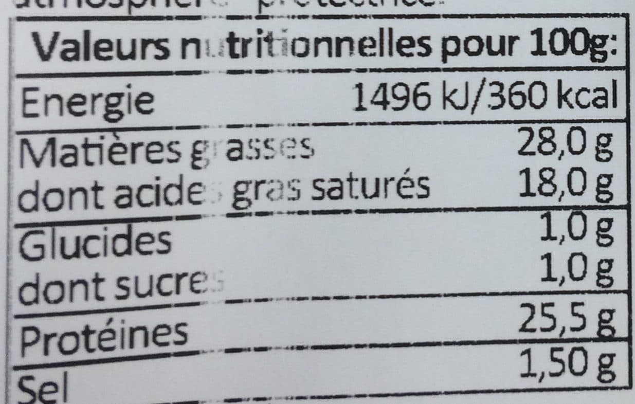 Ermitage Raclette de Franche Comte au lait cru tranchee ERMITAGE, 27%MG packshot