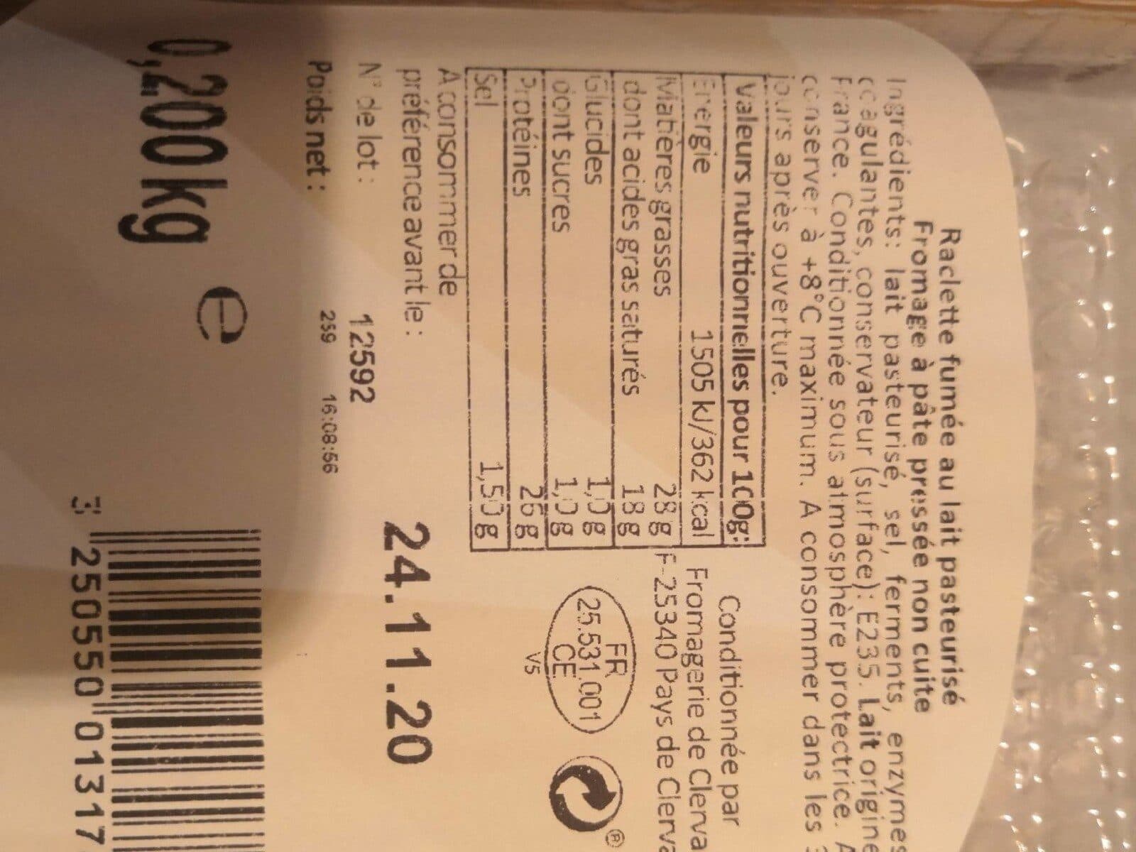 Ermitage Fromage a raclette packshot