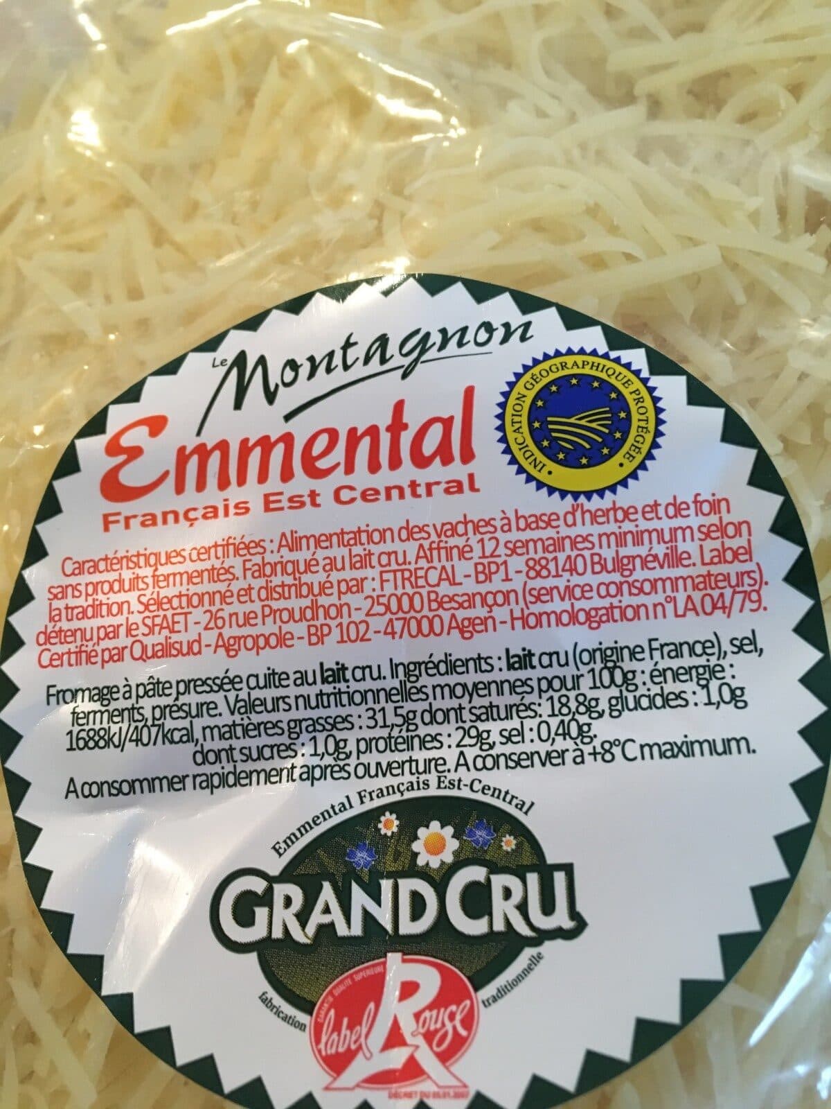 Open Food Facts Emmental montagnon packshot