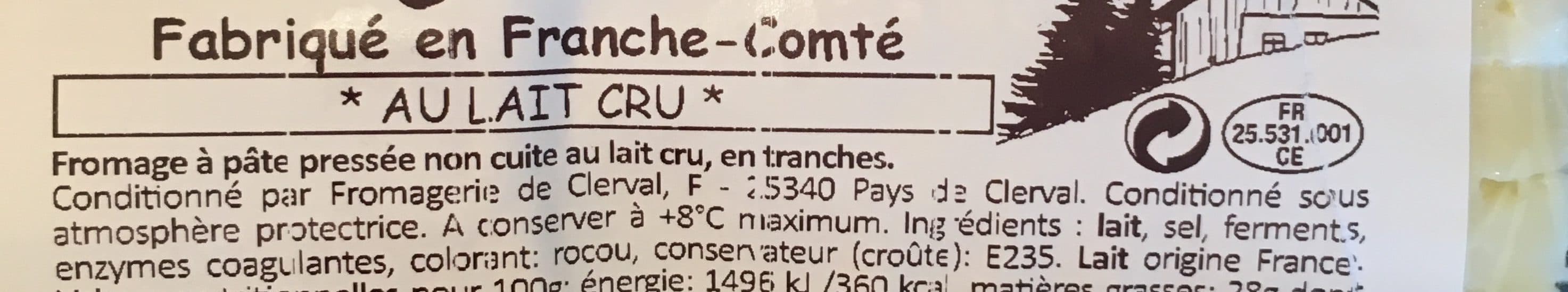 Le Montagnon Raclette au lait cru montagnon packshot