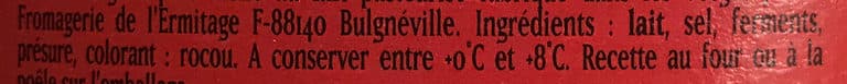 Ermitage Fromage pour Tartiflette de Caractère packshot