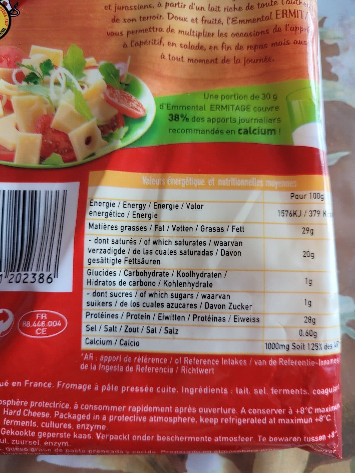 Ermitage Emmental Savoureux packshot