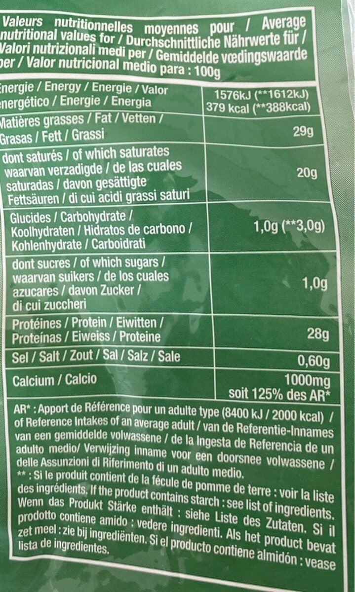 Emmental Emmental Râpé Neutre 45 % packshot