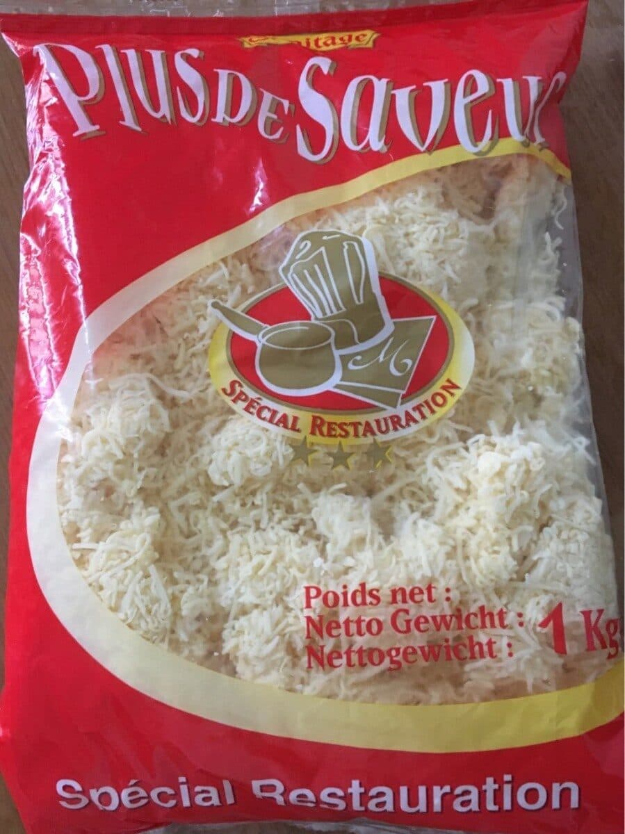 Plus de saveur Special Restauration Fromage Râpé 50 % Emmental packshot