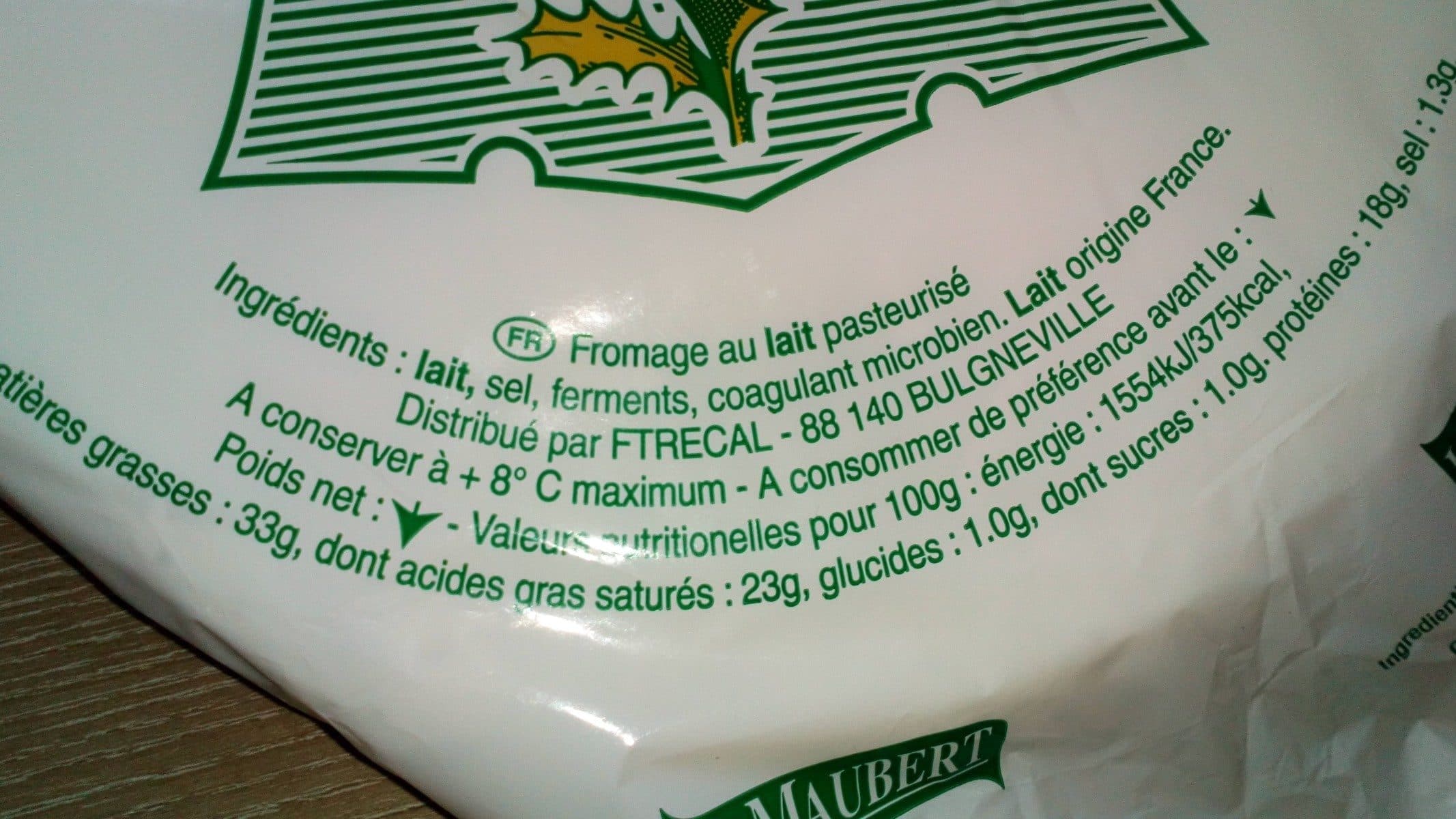 Le Maubert Brie Le Maubert packshot