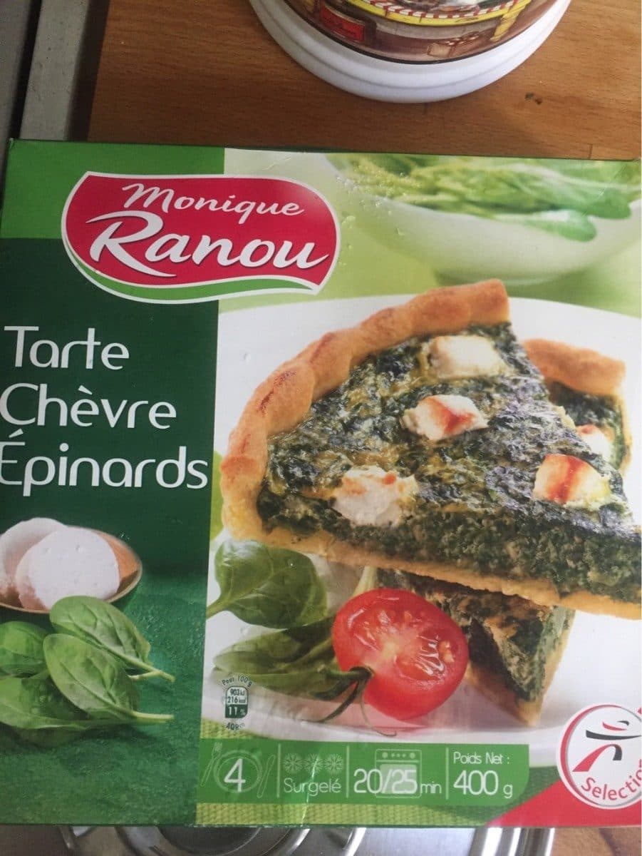 Monique Ranou Tarte chevre epinards packshot