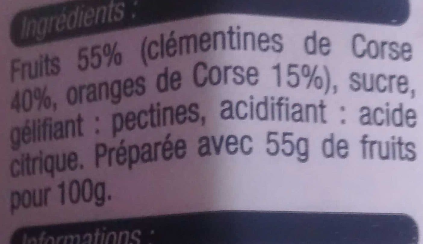 Fruit de nos régions Préparation de clémentines et oranges de Corse packshot