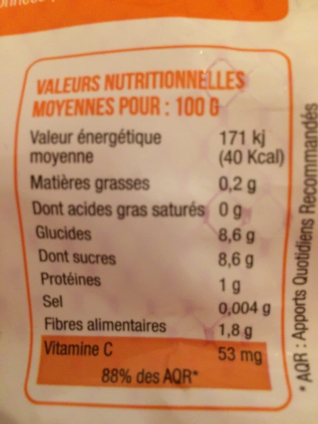 AMC Spain Orange a jus packshot