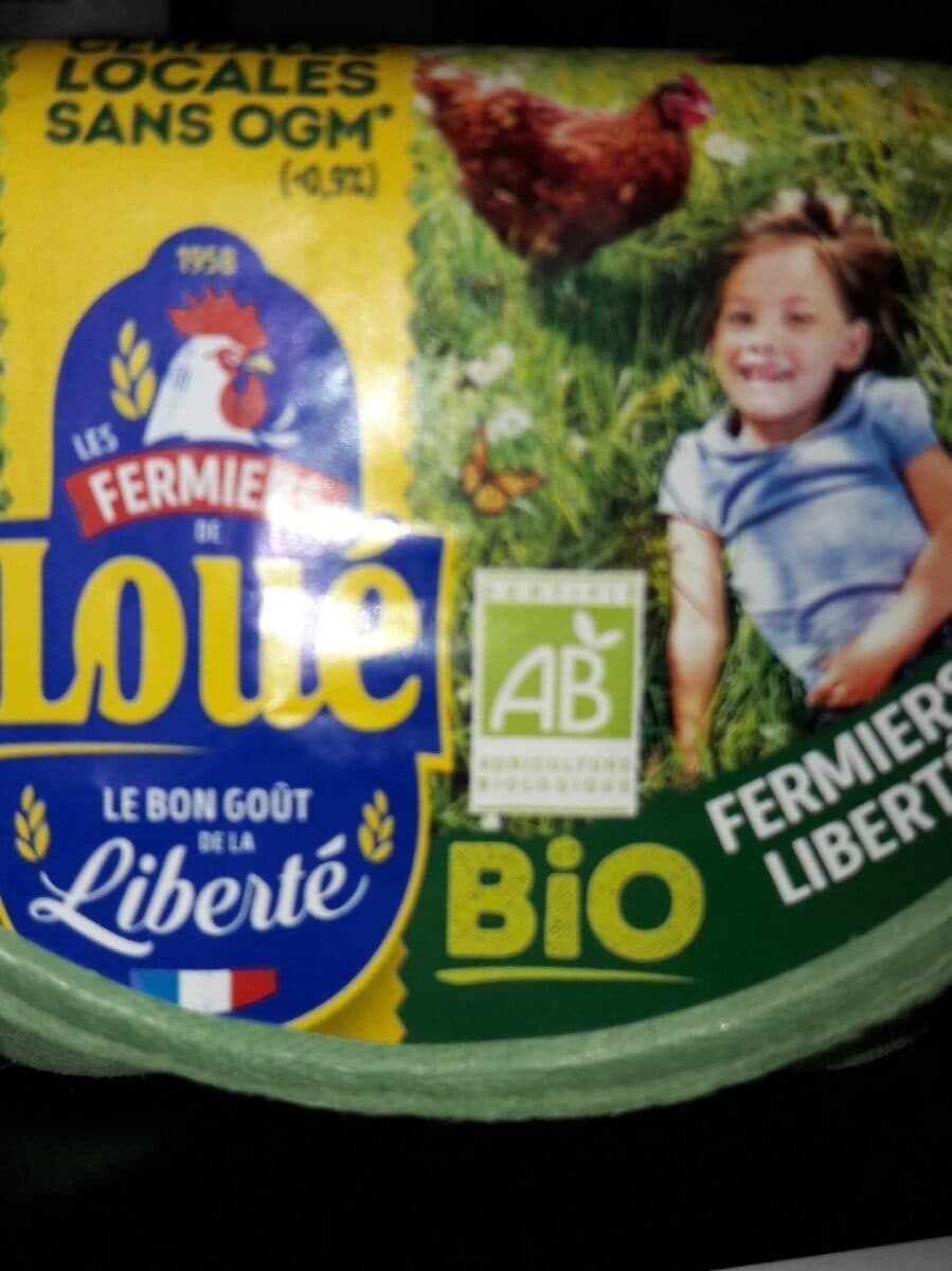 Fermiers de Loué 4 oeufs fermiers bio de packshot