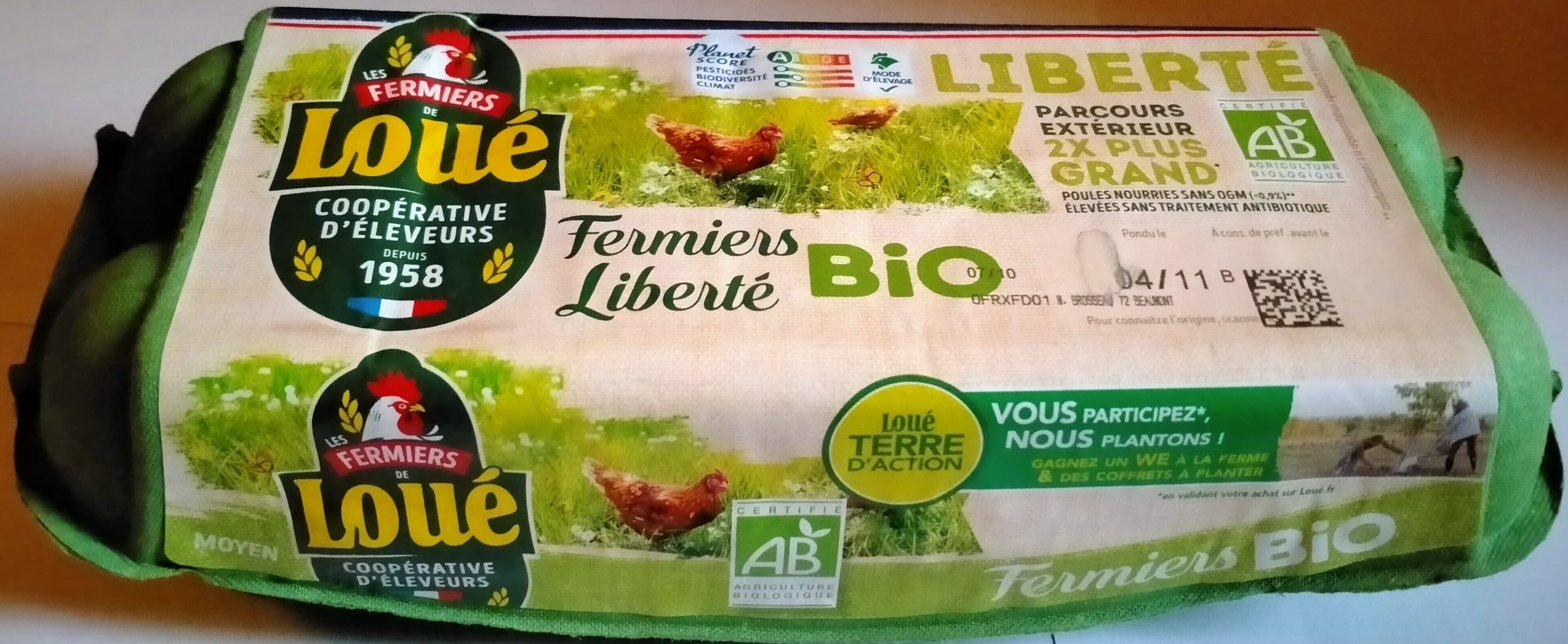Fermiers de Loué fermiers liberté bio packshot