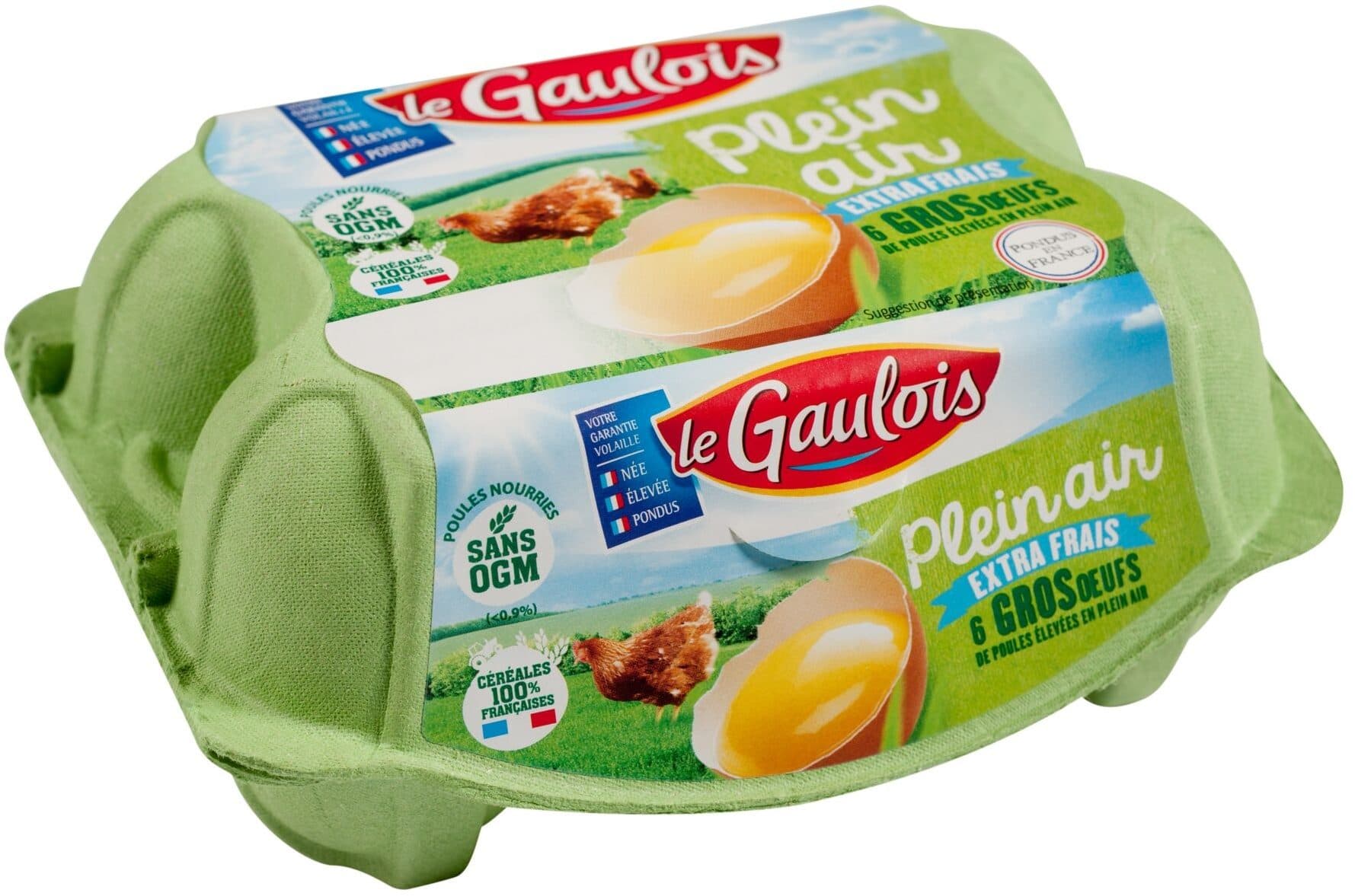 Le Gaulois 6 œufs Plein Air Extra-frais packshot