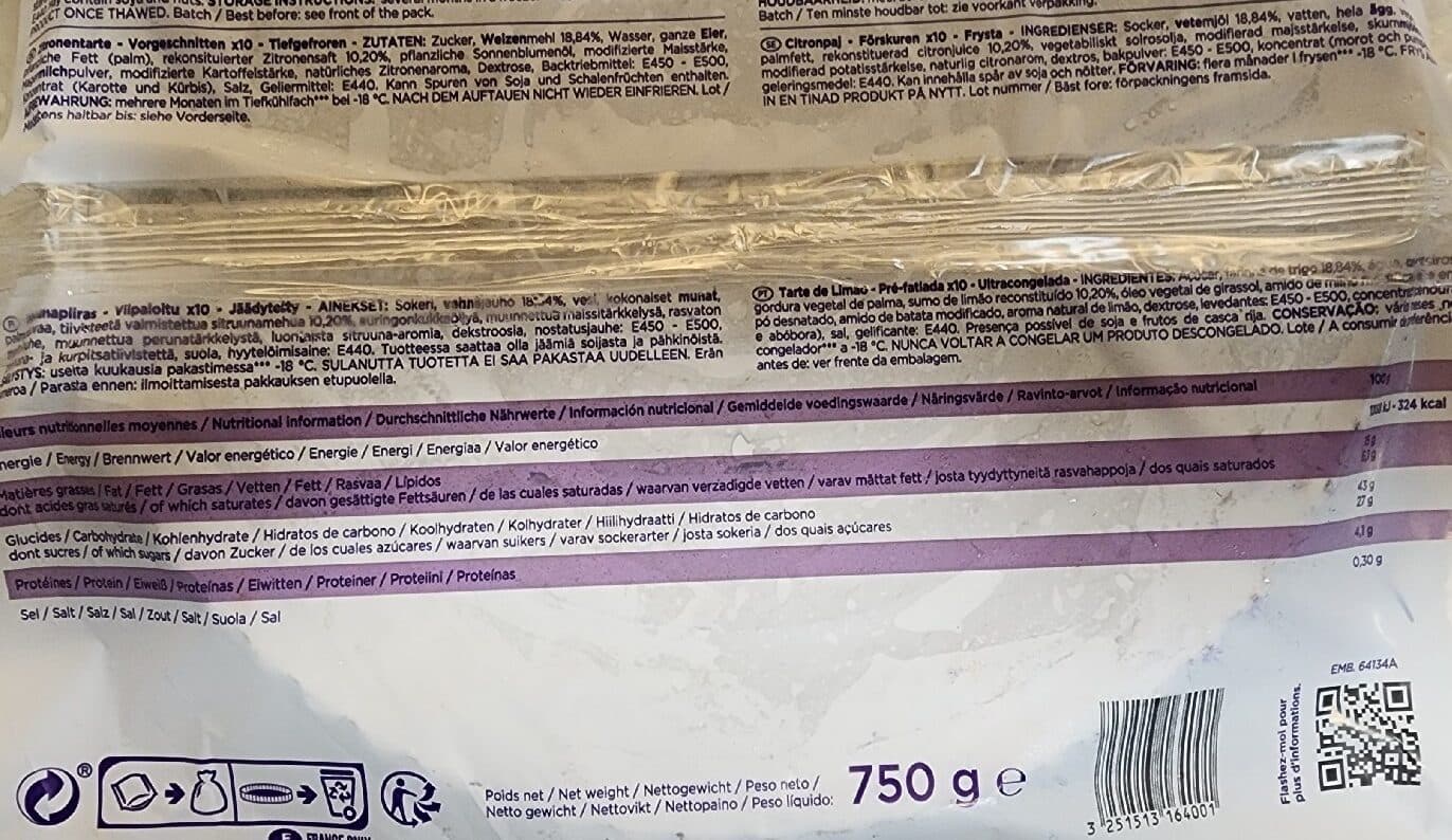 Boncolac Boncolac Lemon Tart Pre-cut packshot
