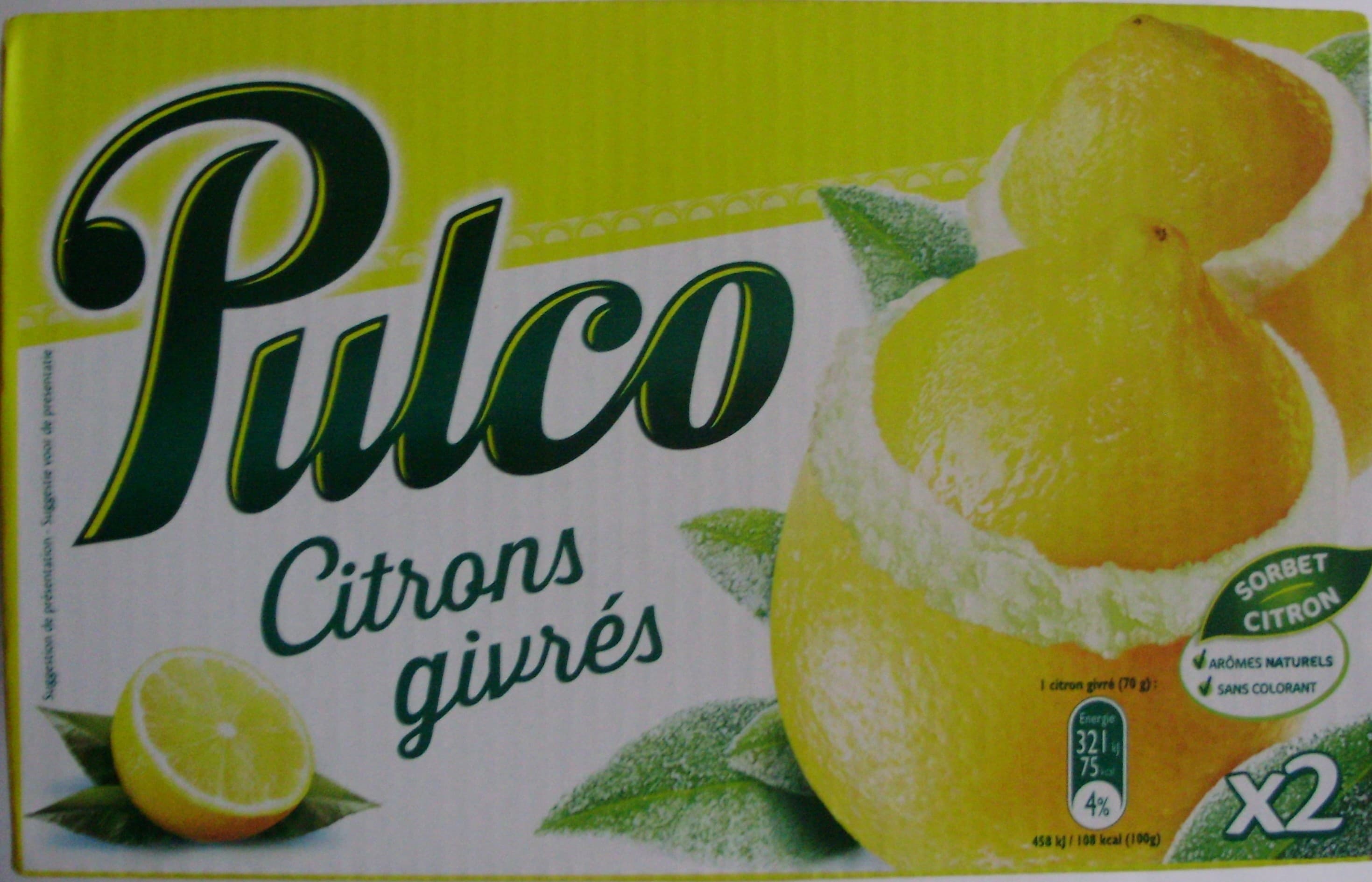 Pulco Citrons givrés (x 2) packshot