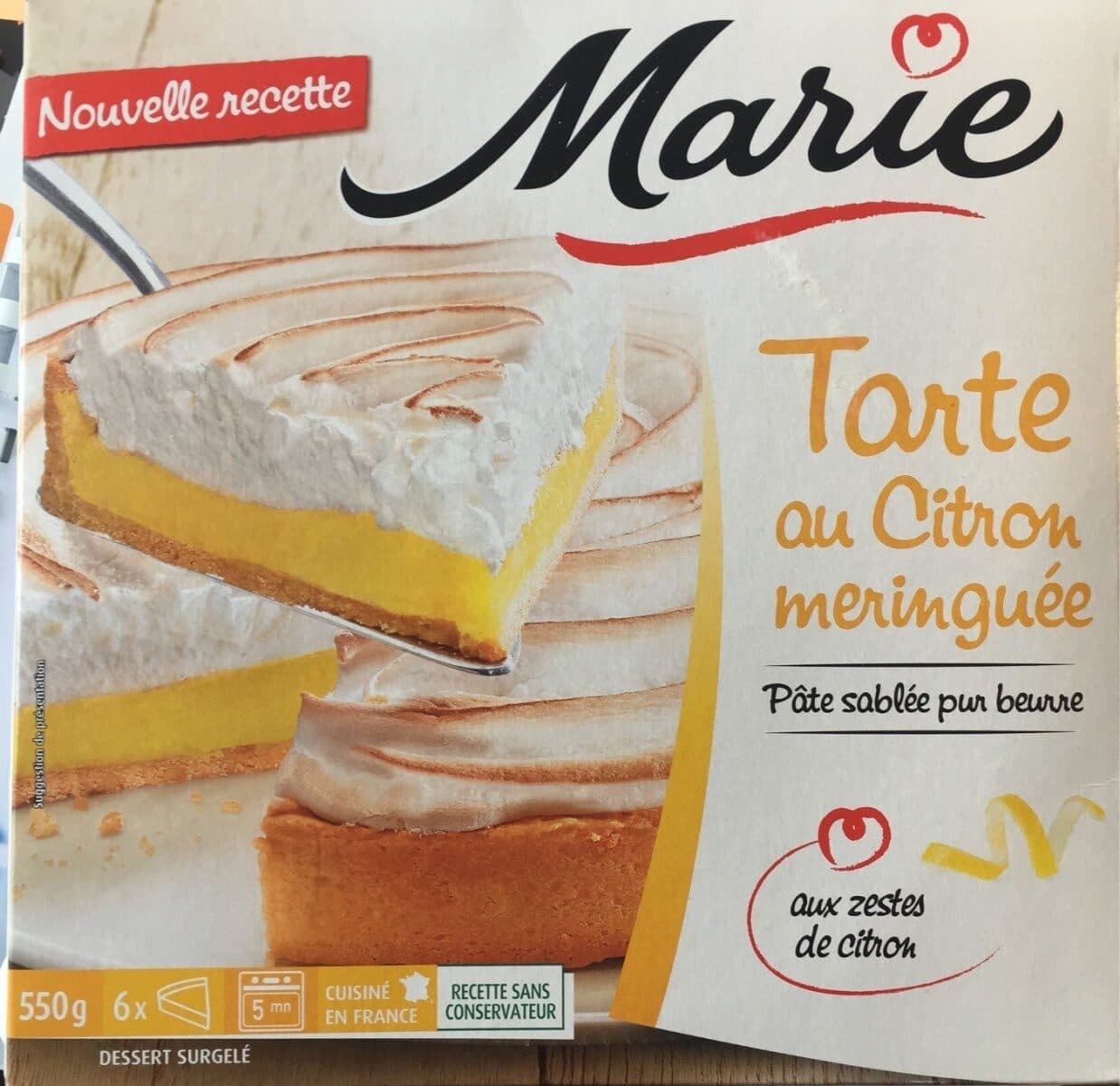 Boncolac Tarte au citron meringuée packshot
