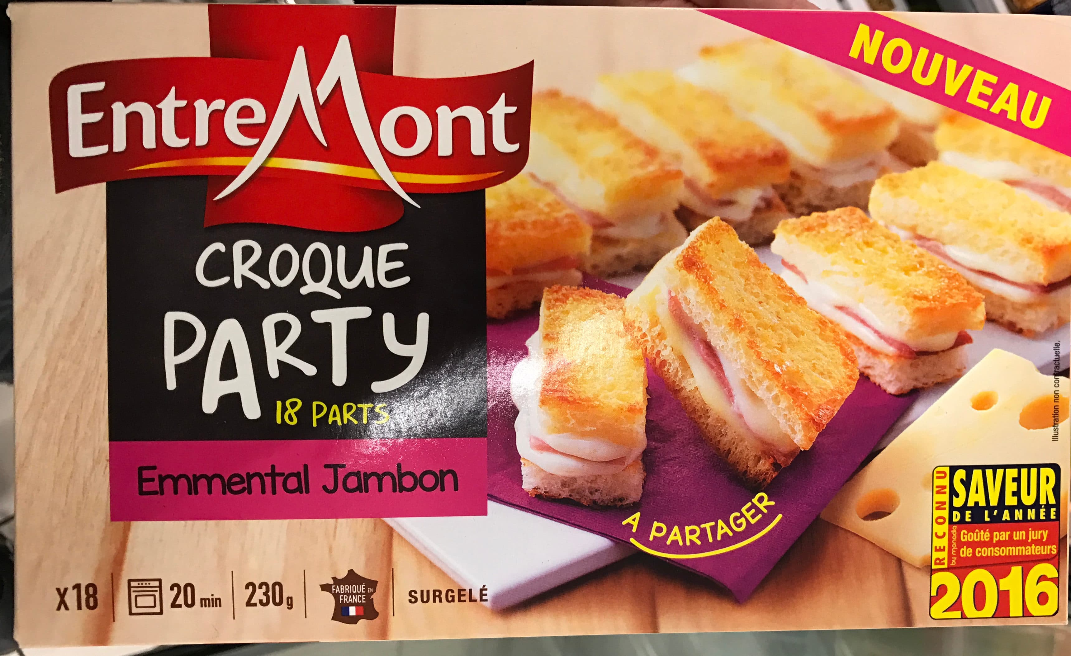Boncolac Croque Party Emmental Jambon packshot