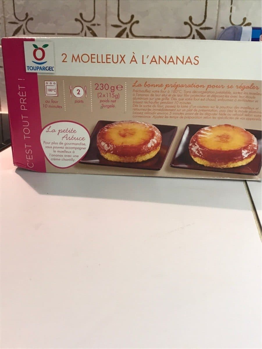Toupargel Moelleux à l'ananas packshot