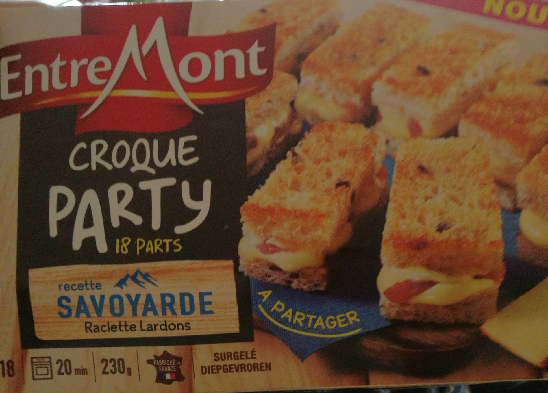 EntreMont Croque party packshot