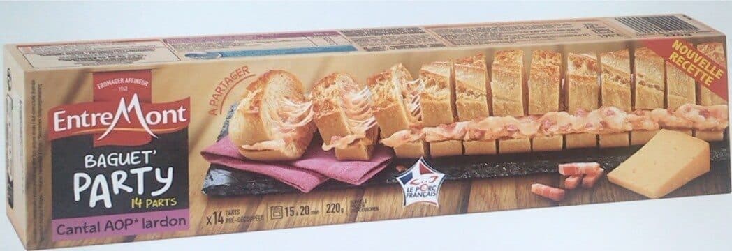 Entremont Baguet' Party cantal bacon packshot