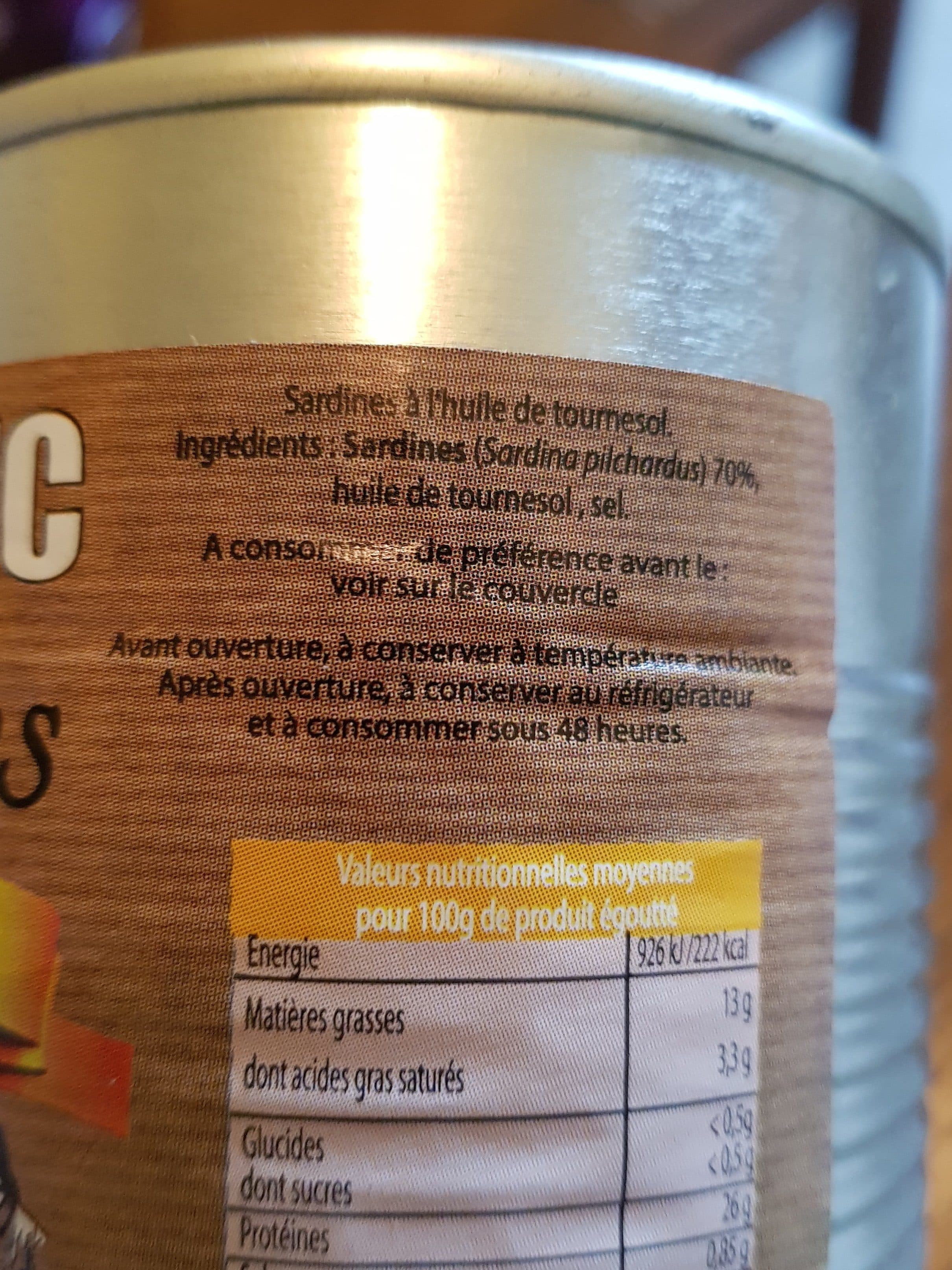 CAP DINEC Sardine packshot