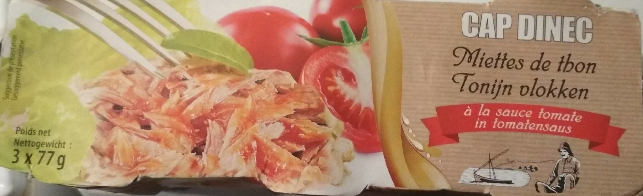 Cap Dinec Miettes de Thon à la Sauce Tomate packshot