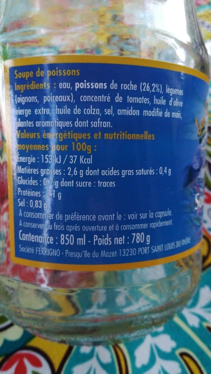 FERRIGNO Soupe de poissons de roche packshot