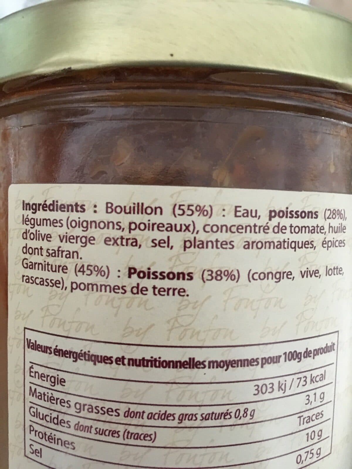 Le Vallon des Auffes La Bouillabaisse packshot