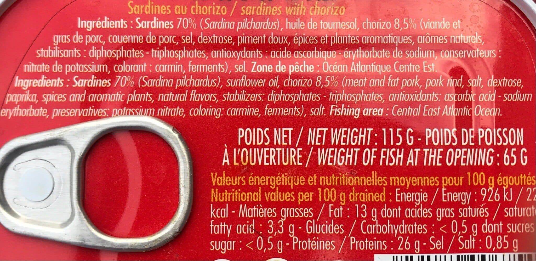 La Bonne Mer Ferrigniot Sardine au chorizo packshot