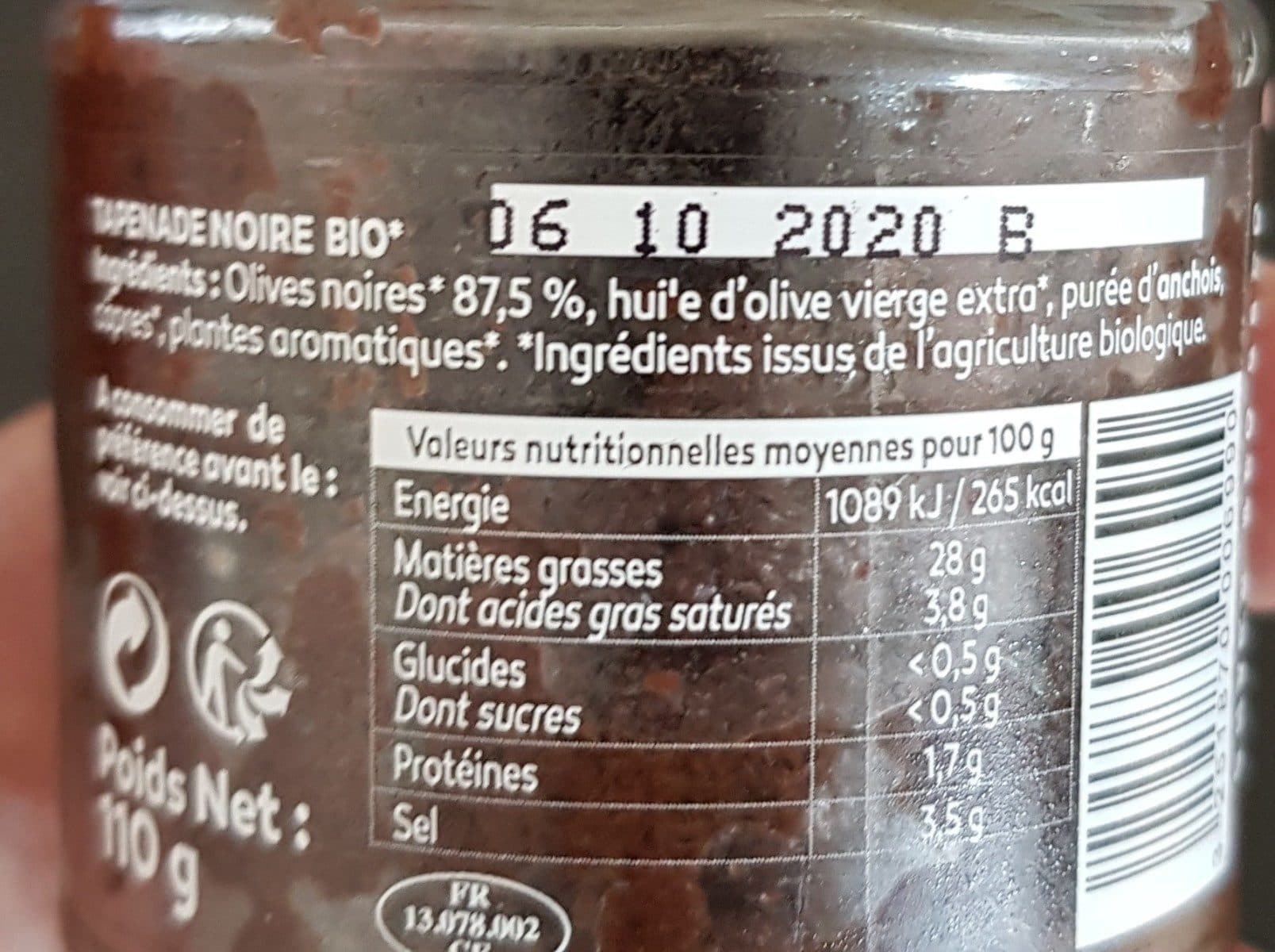 Labonnemer Tapenade noir packshot