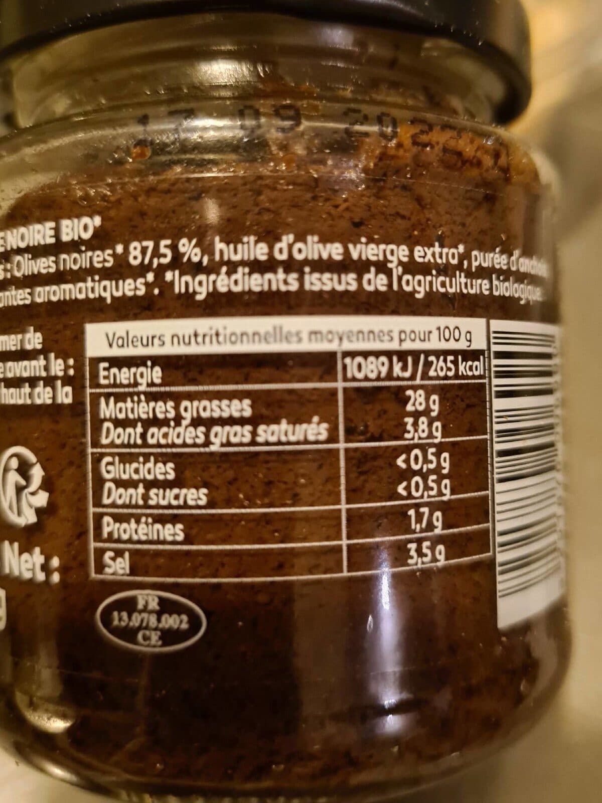 Labonnemer Tapenade noir packshot