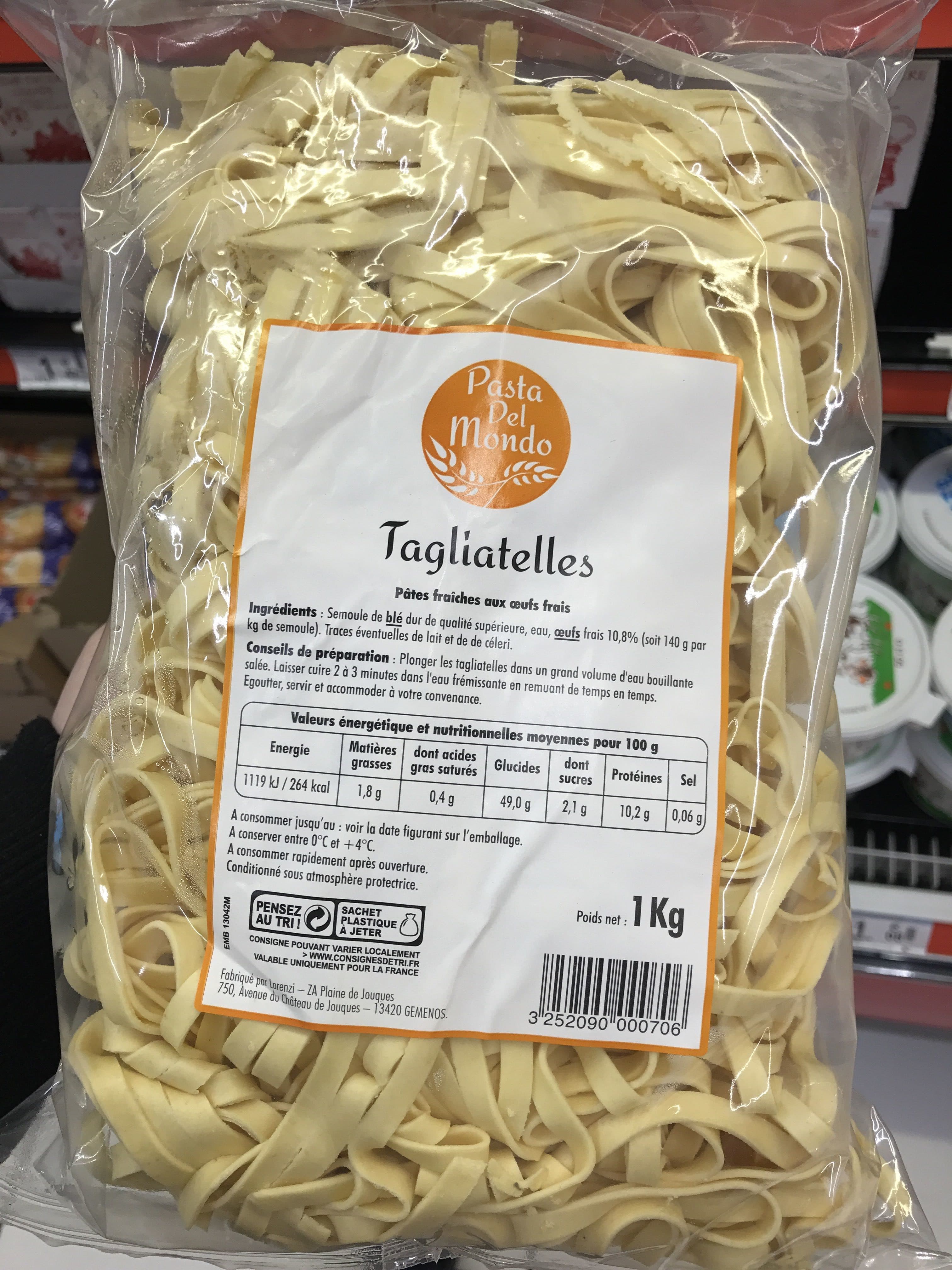 Pasta Del Mondo Tagliatelles packshot