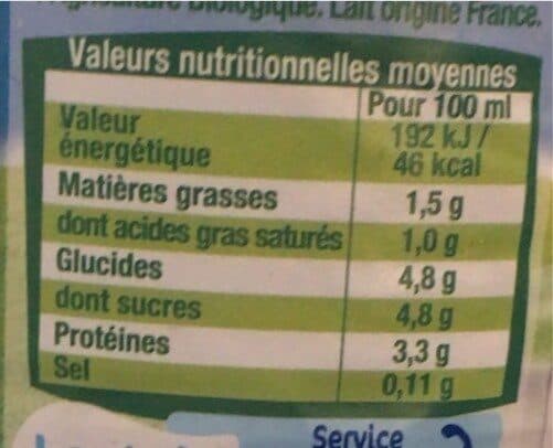 Lactel Lait Bio demi-écrémé packshot