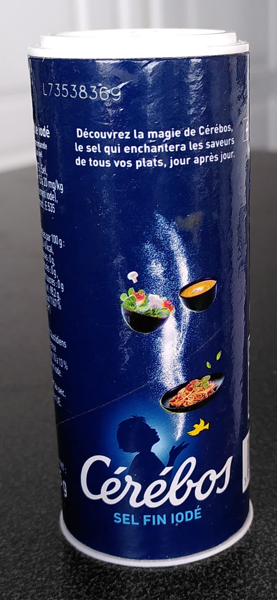 Cérébos Sel fin iodé packshot