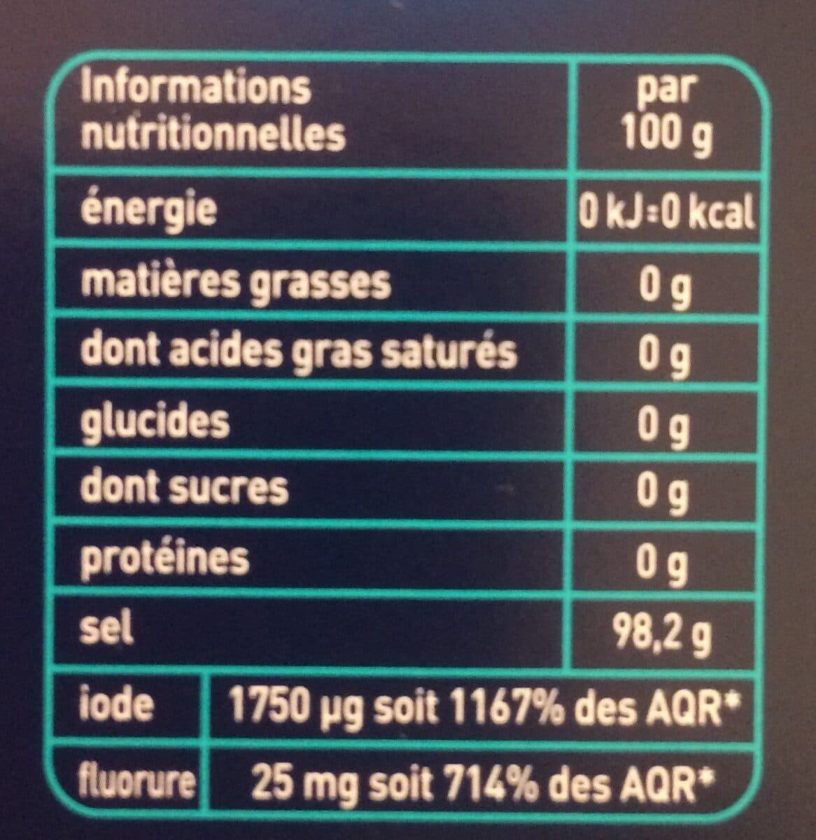 Cerebos Sel fin iodé fluoré packshot