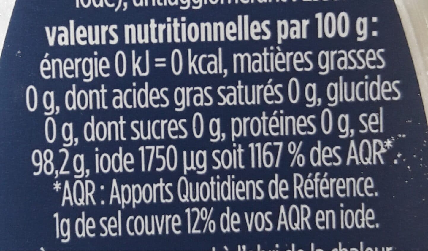Cérébos Sel fin iodé packshot