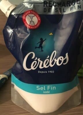 Cérébos Sel Fin Iodé 500g packshot