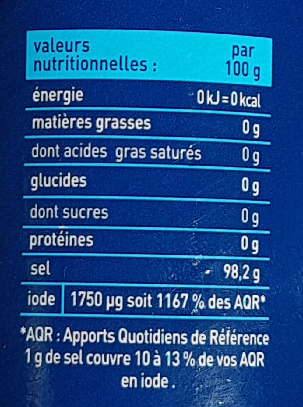 Cerebos Sel fin iodé packshot