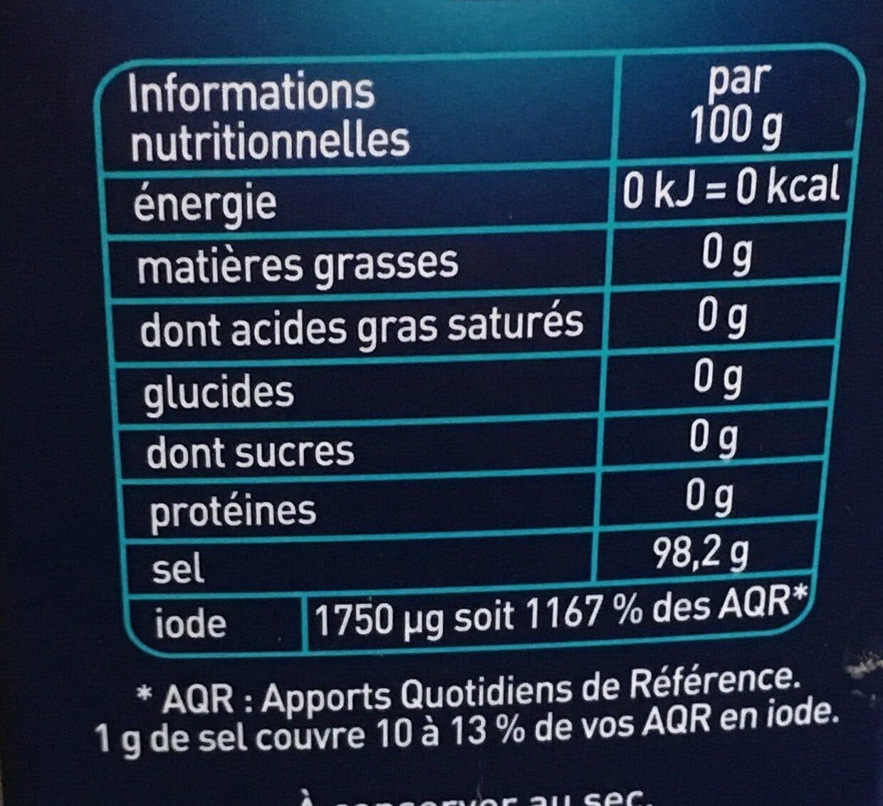 Cérébos Sel Fin iodé packshot