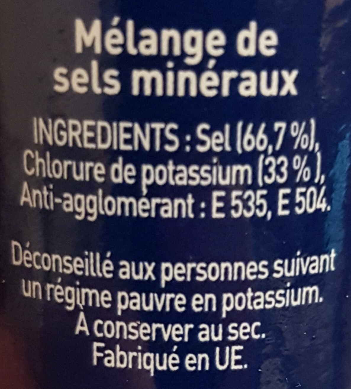 Cérébos Sel équilibre -33% de sodium packshot
