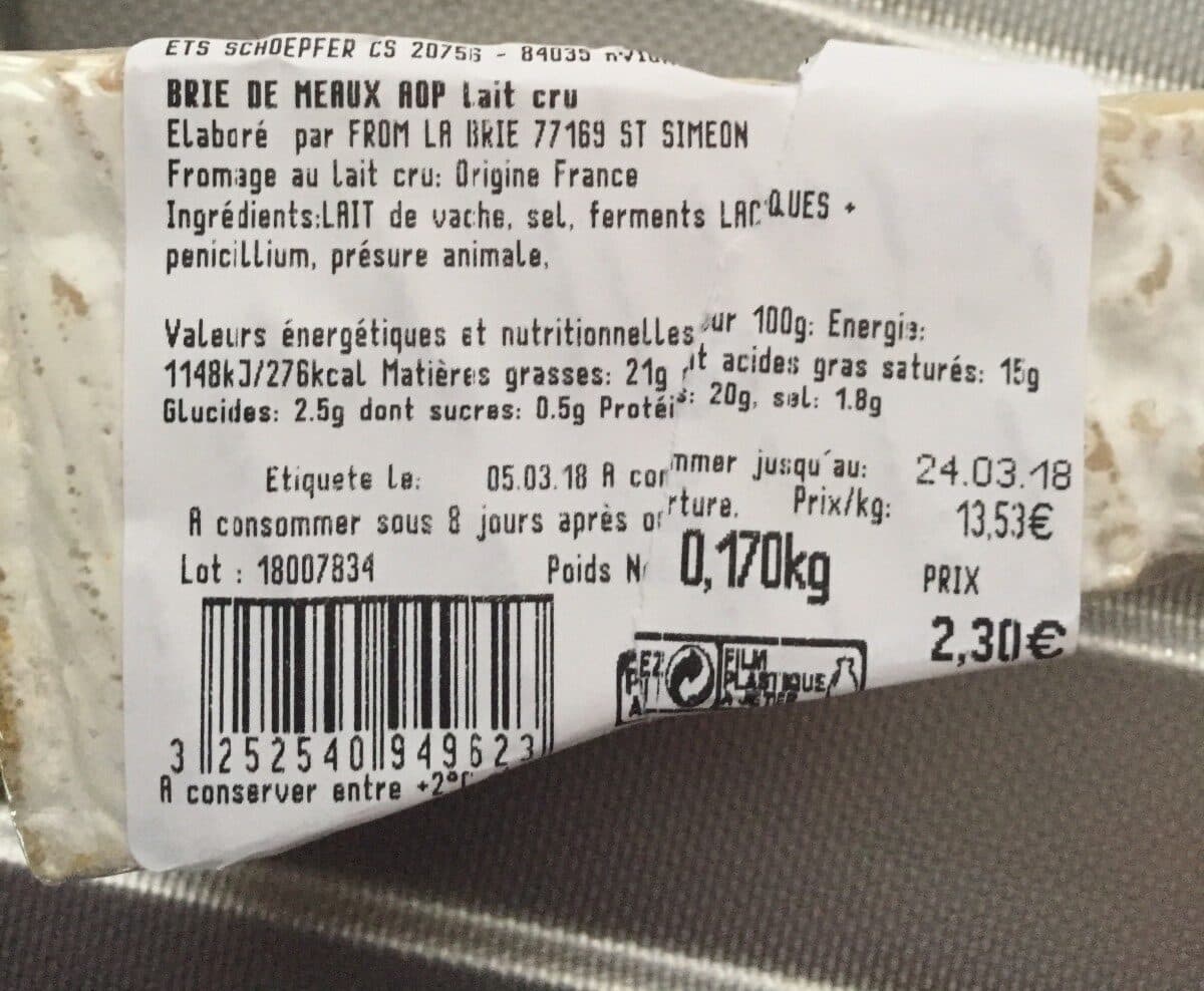 Ets Schoepfer Brie De Meaux Aop packshot