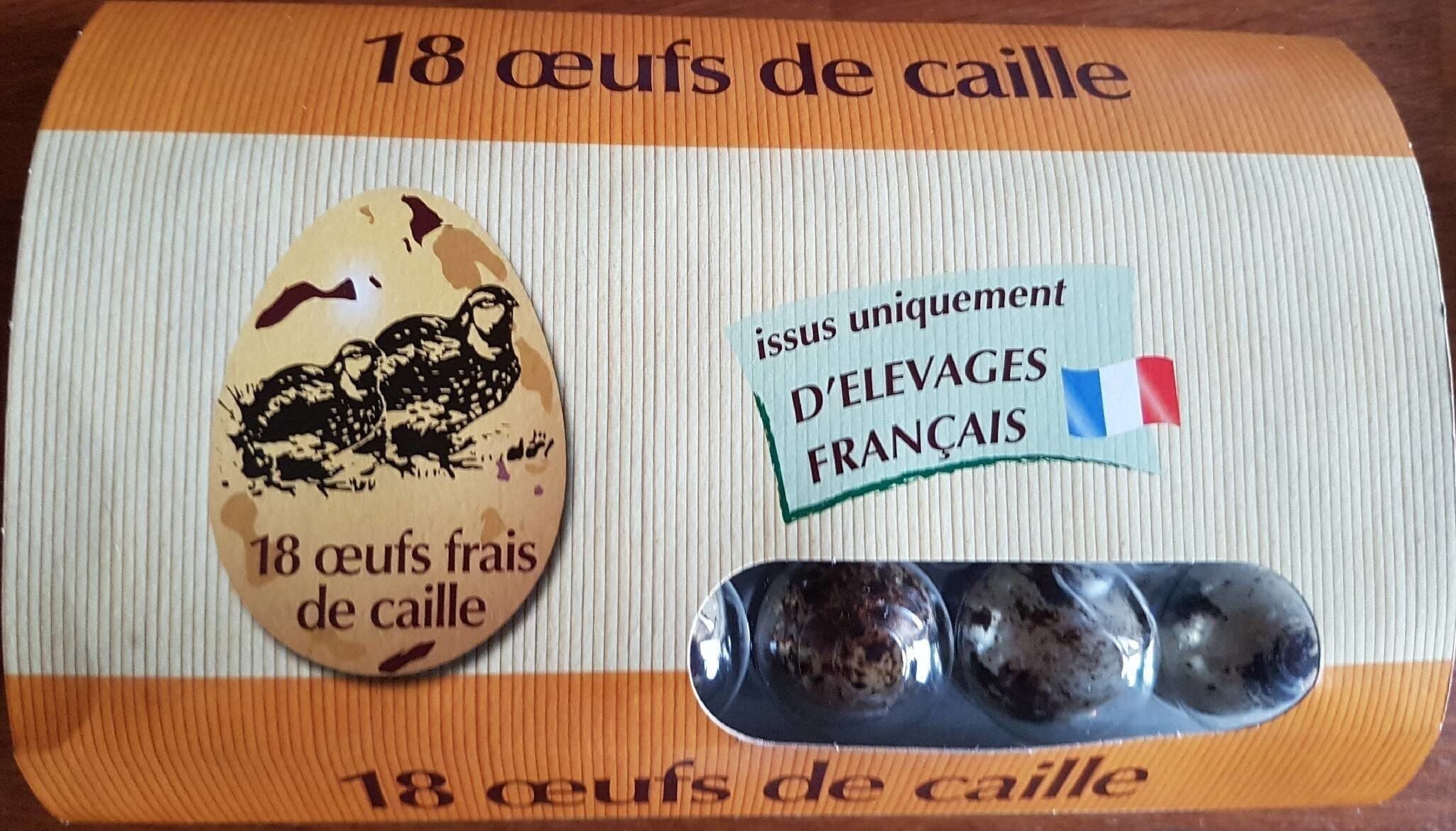 Cailles Robin 18 Oeufs de Caille packshot