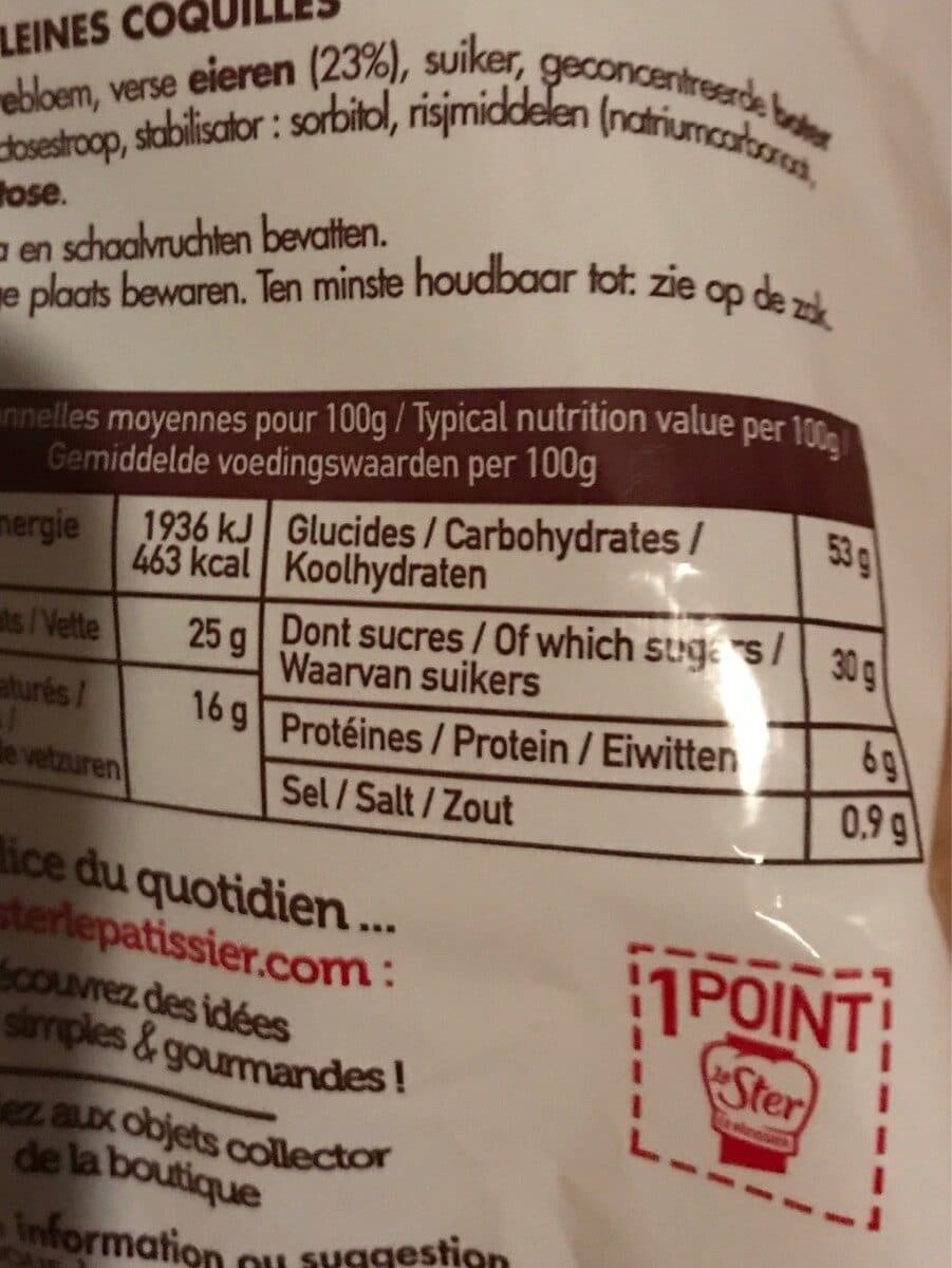 LE STER 12 Madeleines coquilles pur beurre packshot