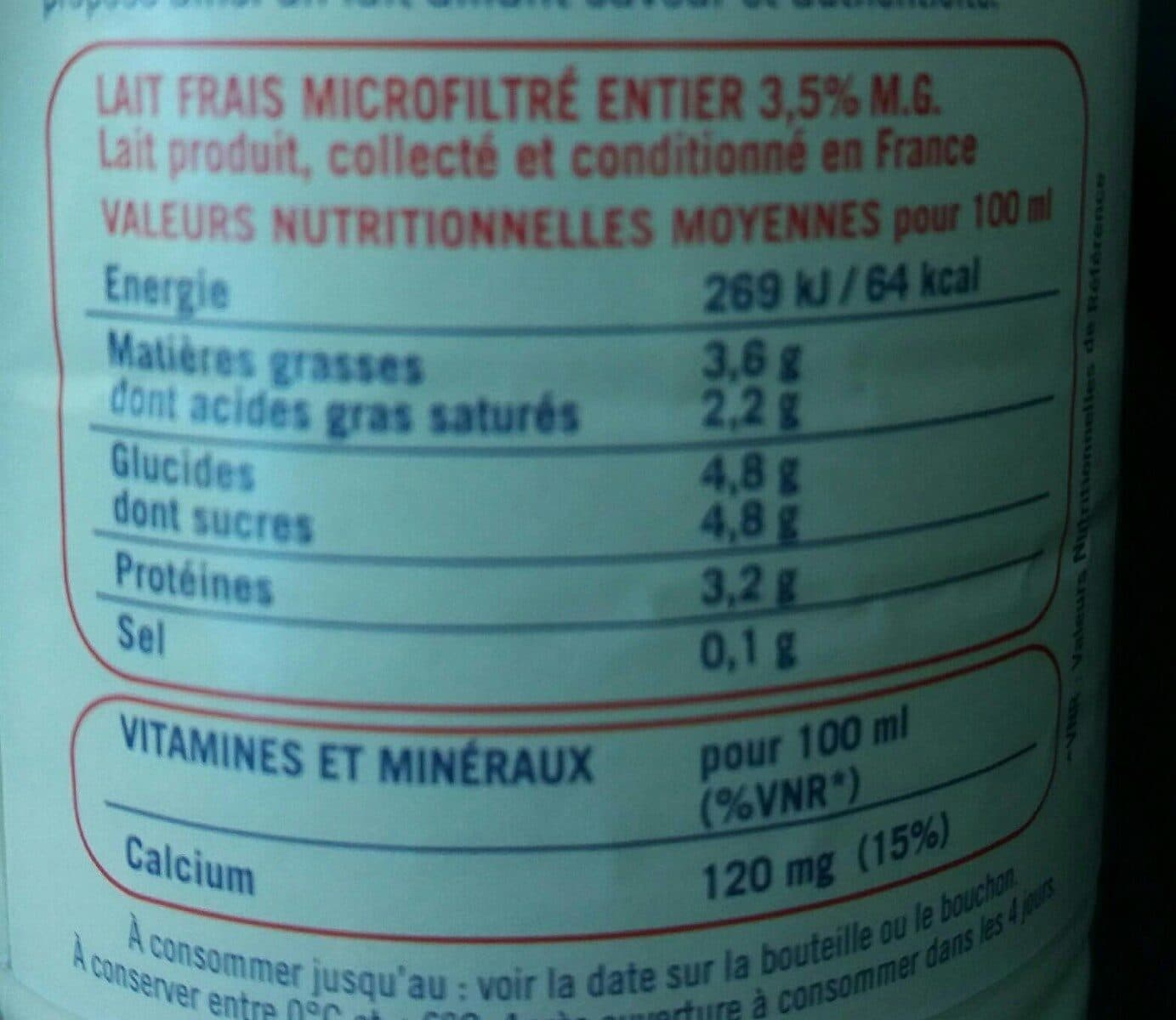 Marguerite Lait frais microfiltré packshot