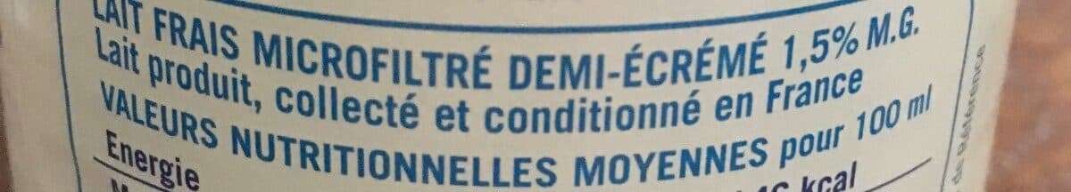 Marguerite Lait frais microfiltré demi-écrémé packshot