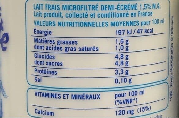 Marguerite Lait frais microfiltré demi-écrémé packshot