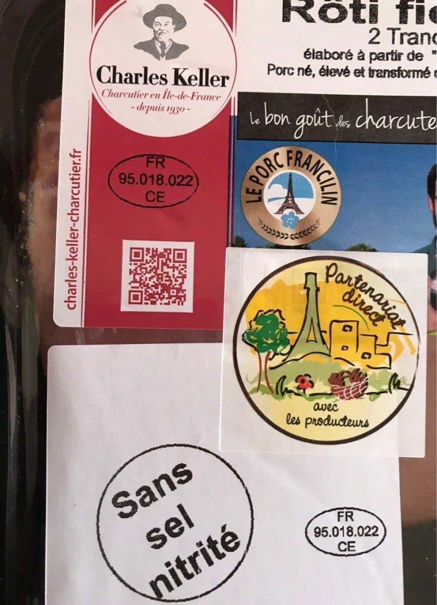Charles Keller Rôti cuit ficelle Francilin KELLER 2 tranches packshot