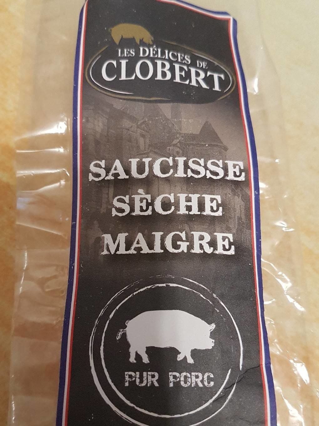 Les Délices de Clobert Saucisse seche maigre packshot