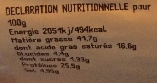 Open Food Facts Saucisson d'arles packshot