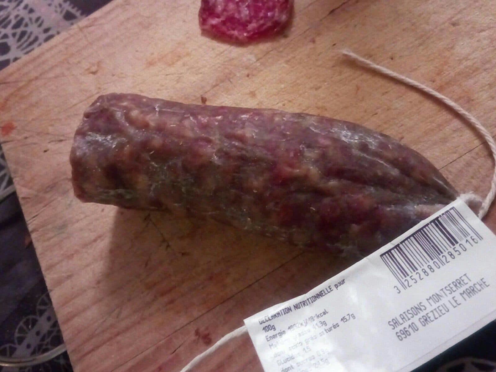 Open Food Facts Saucisson de porc et de canard packshot