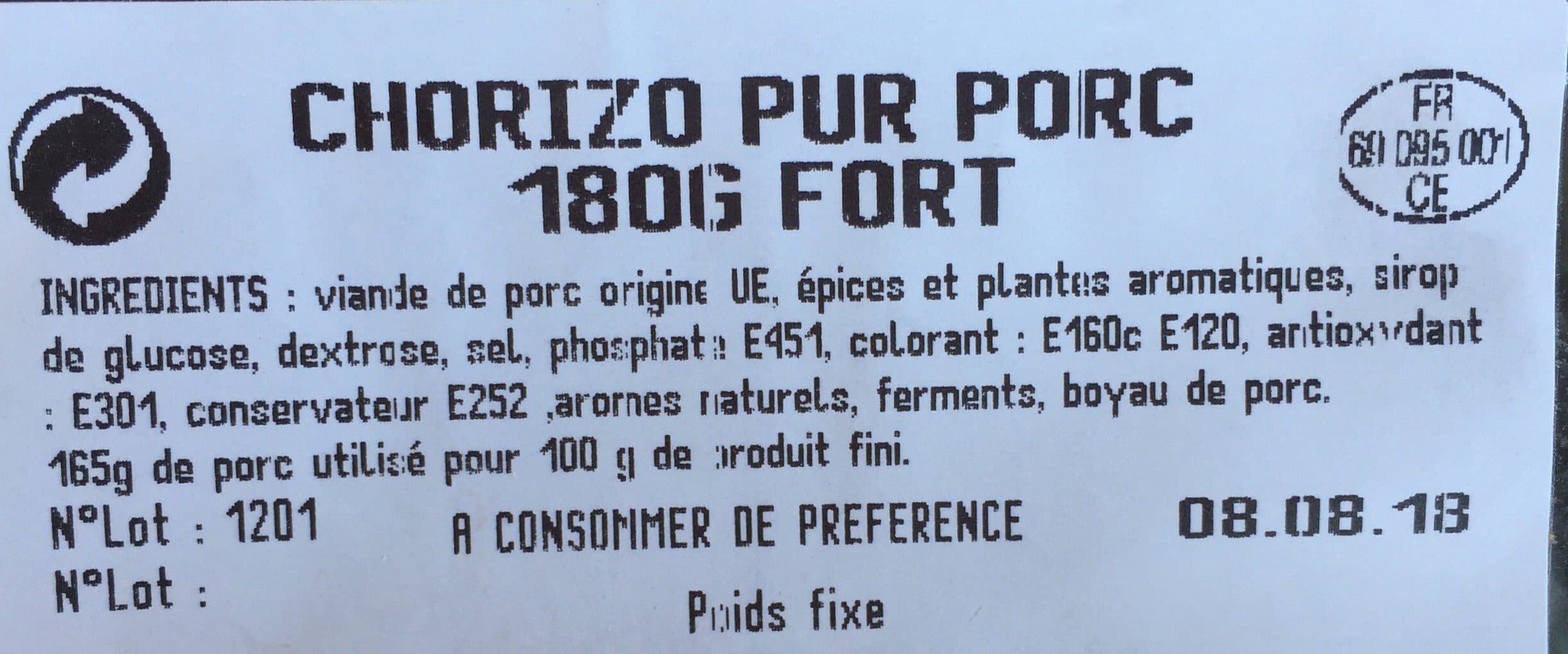 Open Food Facts El chorizo packshot