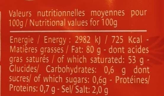 Open Food Facts Beurre de baratte fabrication @ l'ancienne demi sel packshot